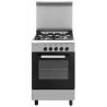 A664VI GLEM CUCINA 60CM 4F. F. GAS VENTILATO CL.A INOX