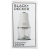 BXCH260E - BLACK & DECKER - TRITATUTTO 260W 500ML LAME ACCIAIO