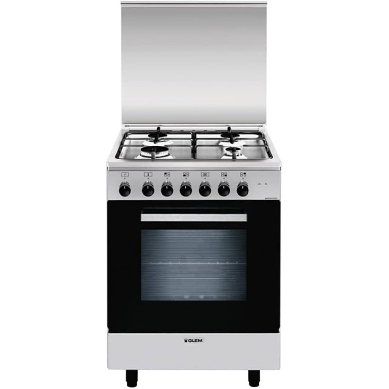 A664MI6 GLEM GAS CUCINA 60CM 4F F. MULTI6 CL. A INOX ALPHA