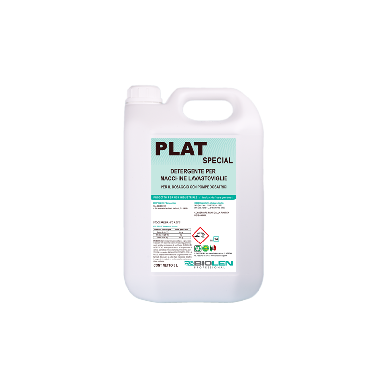 DETERGENTE MACCHINE LAVASTOVIGLIE 5LT PLAT SPECIAL